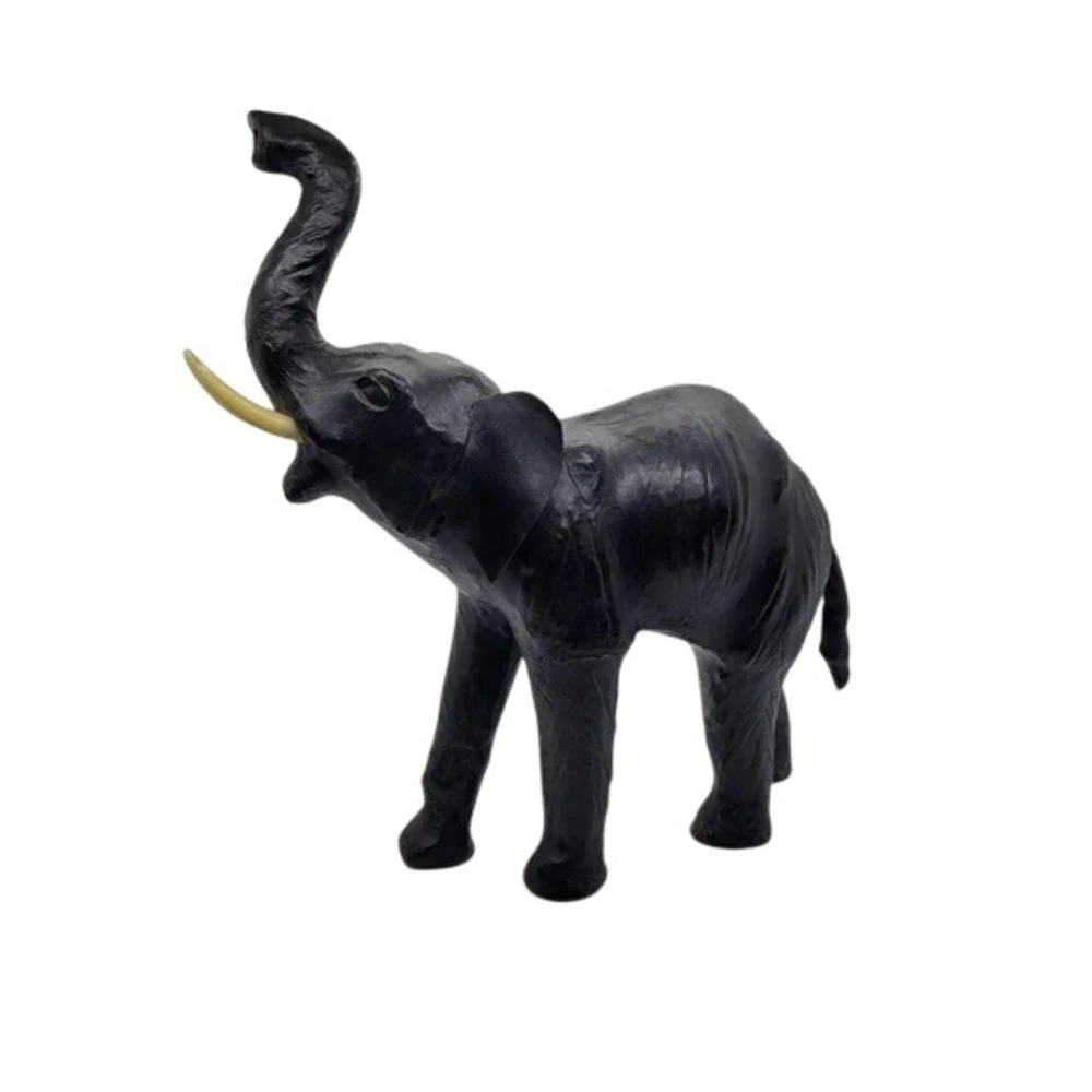 Vintage Leather Wrapped‎ Elephant